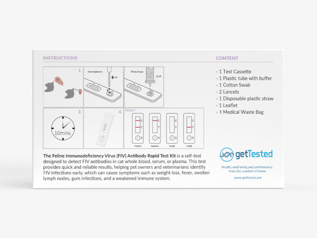 Immunodeficiency test for cats