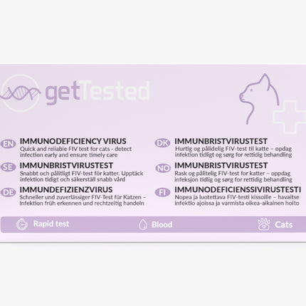 Immunodeficiency test for cats
