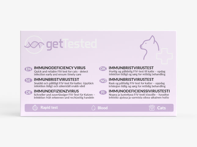 Immunodeficiency test for cats
