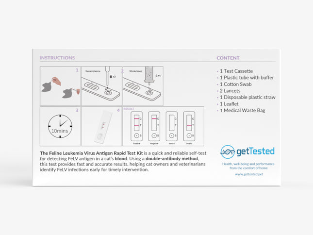 Leukemia virus test for cats