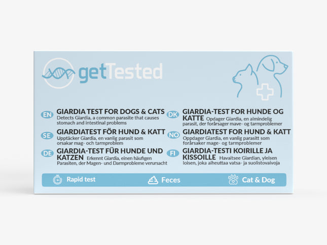 Giardia test for dogs and cats