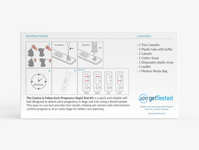 Early pregnancy test for dogs &amp; cats