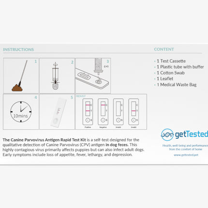 Parvovirus test for dogs