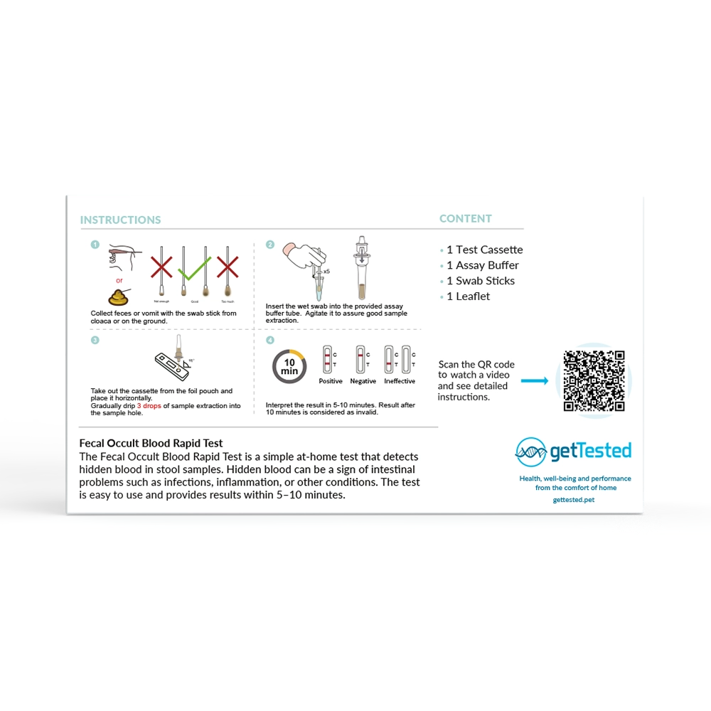 Test auf okkultes Blut im Stuhl (Hund)